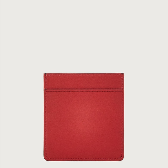 SALE!! Salvatore Ferragamo unisex leather Gancini logo card holder wallet NWB - Picture 3 of 10